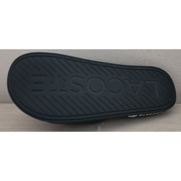 Lacoste 0922-1-CMA Men's Sz 12 Dark Green/White Croco Dualiste Slides Sandals - Picture 3 of 12